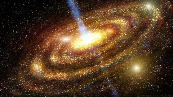 Supermassive Black Holes In Space. Black Hole Appetite